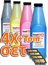 Τόνερ Αναγόμωσης ΣΕΤ-4 χρώματα +4Τσιπ για OKI OKI MC853, MC873