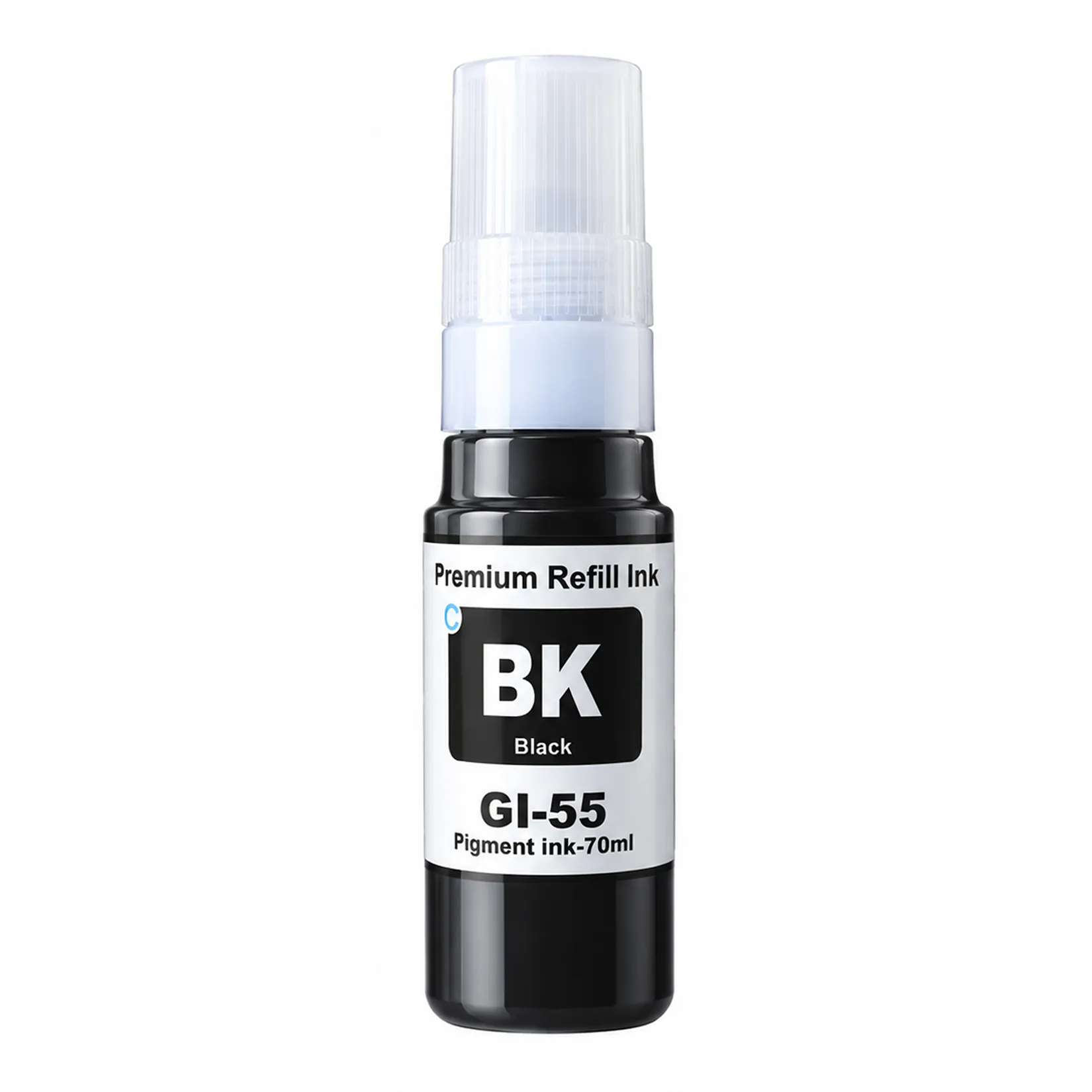Φιάλη Μελάνι Μαύρο Συμβατή με Canon GI-55BK / 6292C001, 70 ml