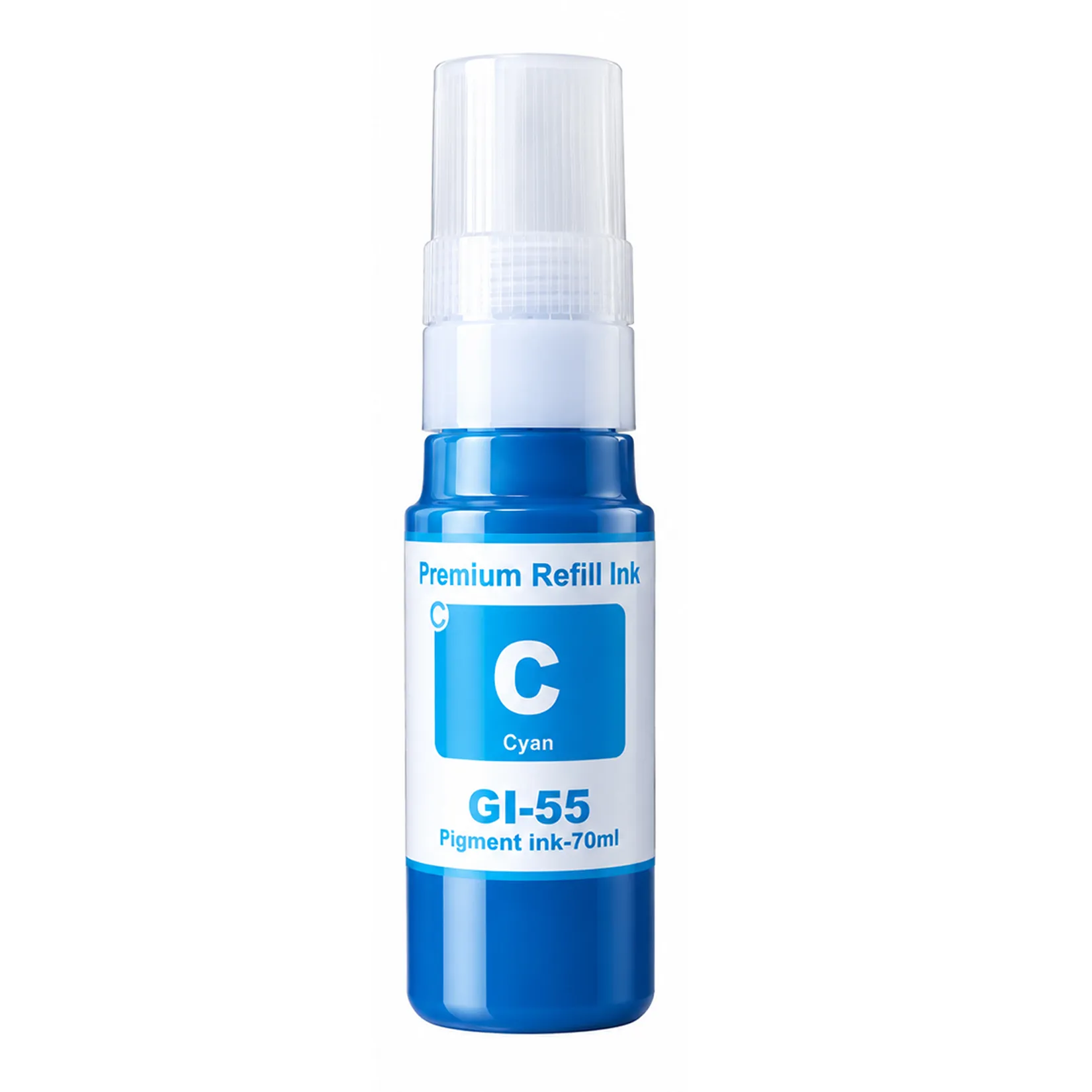 Φιάλη Μελάνι Γαλάζιο Συμβατή με Canon GI-55C / 6289C001, 70 ml