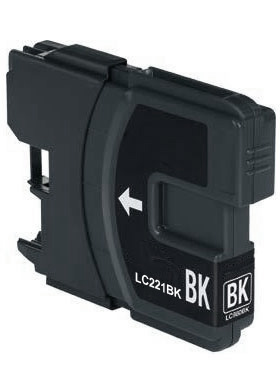 Ink Cartridge Black compatible for Brother LC-221BK XXL, 18 ml, 650 pages