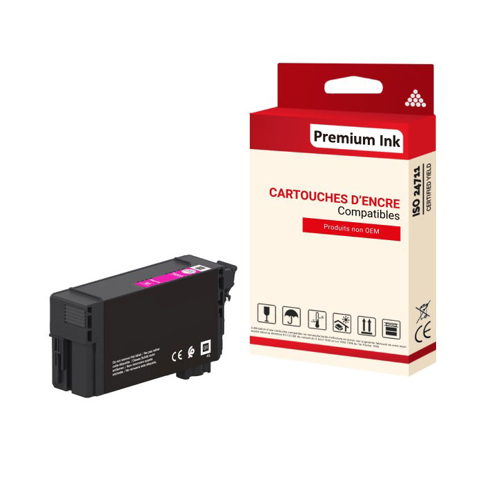 Μελανοδοχείο Ματζέντα Συμβατό για Epson C13T40D340, T40D3, 60 ml