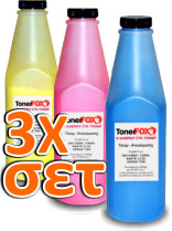 Refill Toner Set 3 Farben für OKI C5550 MFP, C5800, C5900 (155g) 5.000 seiten