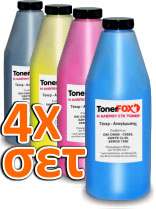 Refill Toner Set 4 Farben für OKI C910