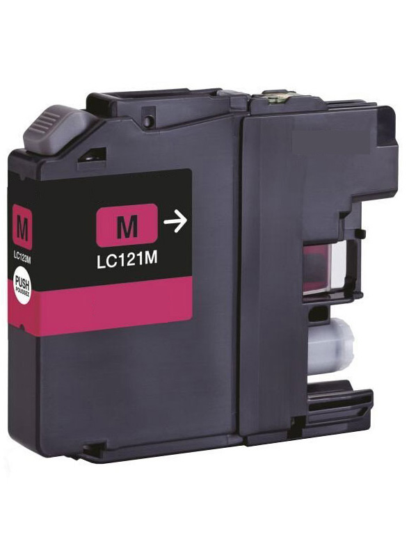 Tintenpatrone Magenta kompatibel für Brother LC-121M, 11,4 ml, 800 seiten