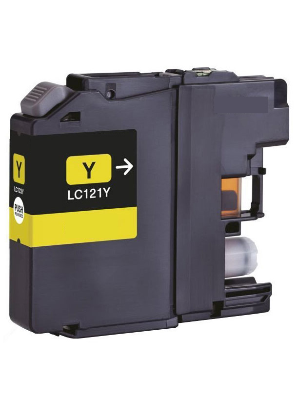 Ink Cartridge Yellow compatible for Brother LC-121Y, 11,4 ml, 800 pages