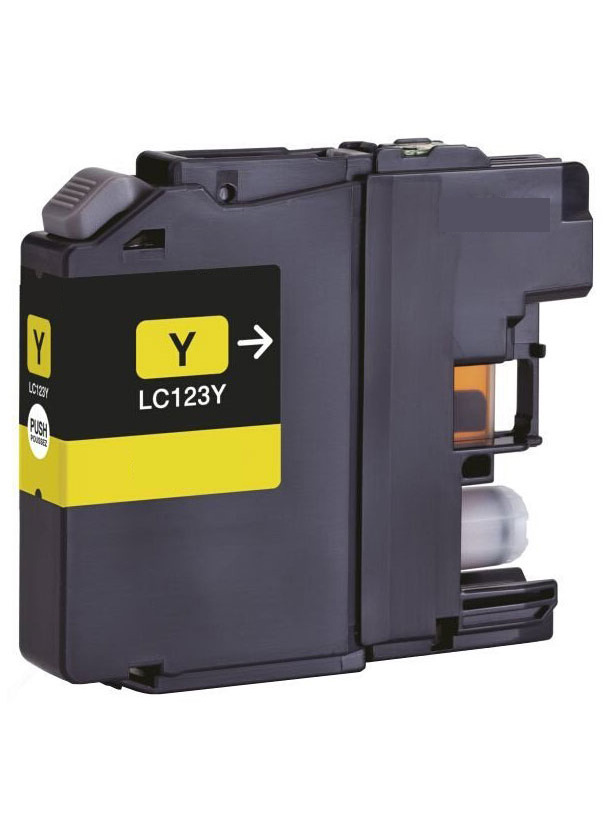 Ink Cartridge Yellow compatible for Brother LC-123Y, 11,4 ml