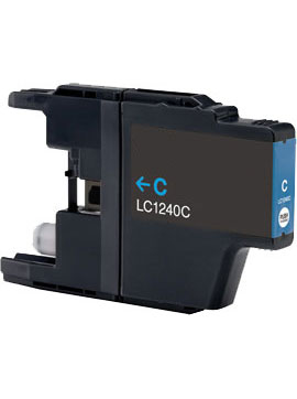 Cartuccia di inchiostro Ciano compatibile per Brother LC75, LC1240C XL, 17 ml