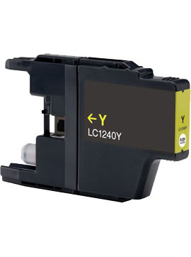 Ink Cartridge Yellow compatible for Brother LC75, LC1240Y XL, 17 ml