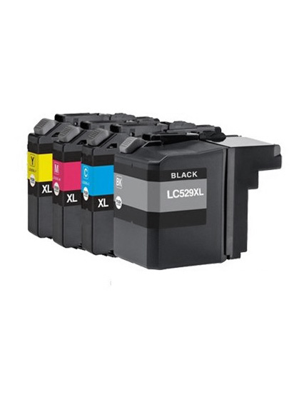 Ink Cartridge Set-4 compatible for Brother LC-525C/M/Y, LC-529BK