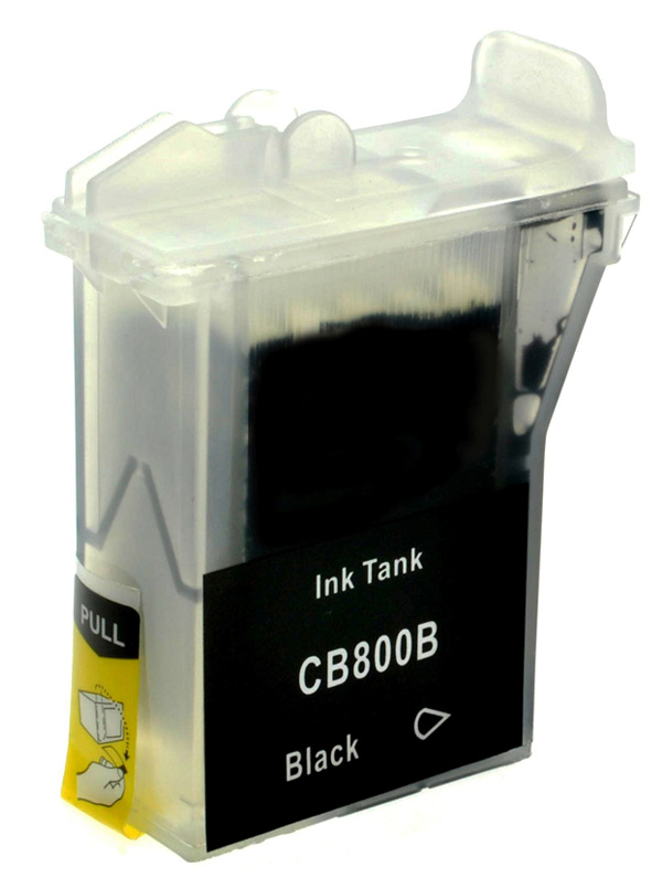 Tintenpatrone Schwarz kompatibel für BROTHER LC-800 BK, XX3 ml