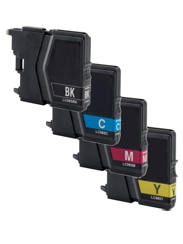 Cartucce di inchiostro SET-4 colori compatibile per Brother LC-985