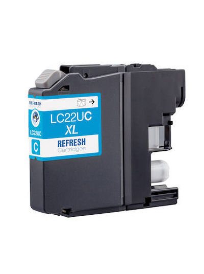 Ink Cartridge Cyan compatible for Brother LC22UC, 1.200 pages
