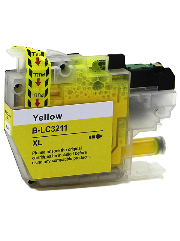 Ink Cartridge Yellow compatible for Brother LC-3211Y, 200 pages