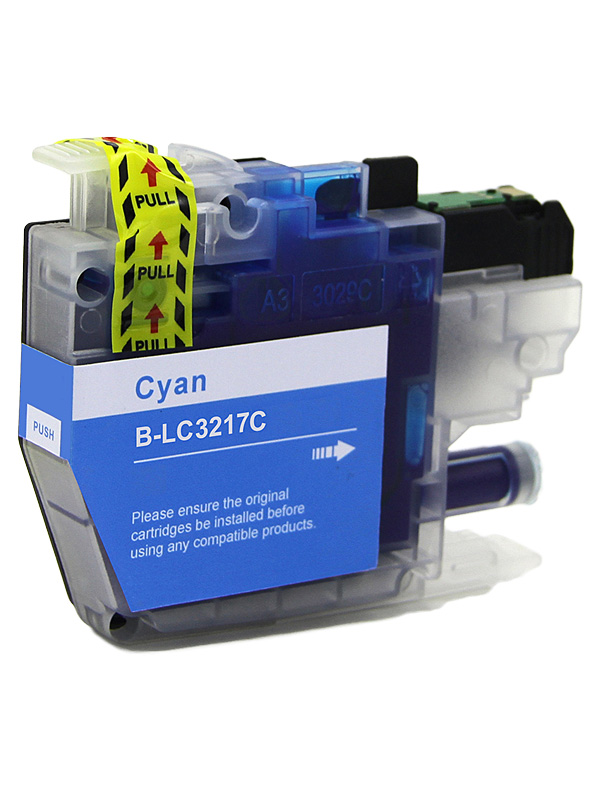 Tintenpatrone Cyan kompatibel für Brother Brother LC-3217C 10 ml, 750 seiten
