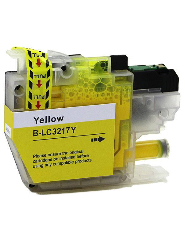 Cartuccia di inchiostro Giallo compatibile per Brother LC-3217Y 10 ml, 750 pagine