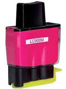 Cartuccia di inchiostro Magenta compatibile per Brother LC-900M, 12 ml