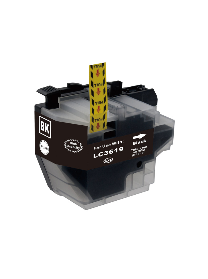 Ink Cartridge Black compatible for Brother LC-3619 XLBK, 3.000 pages