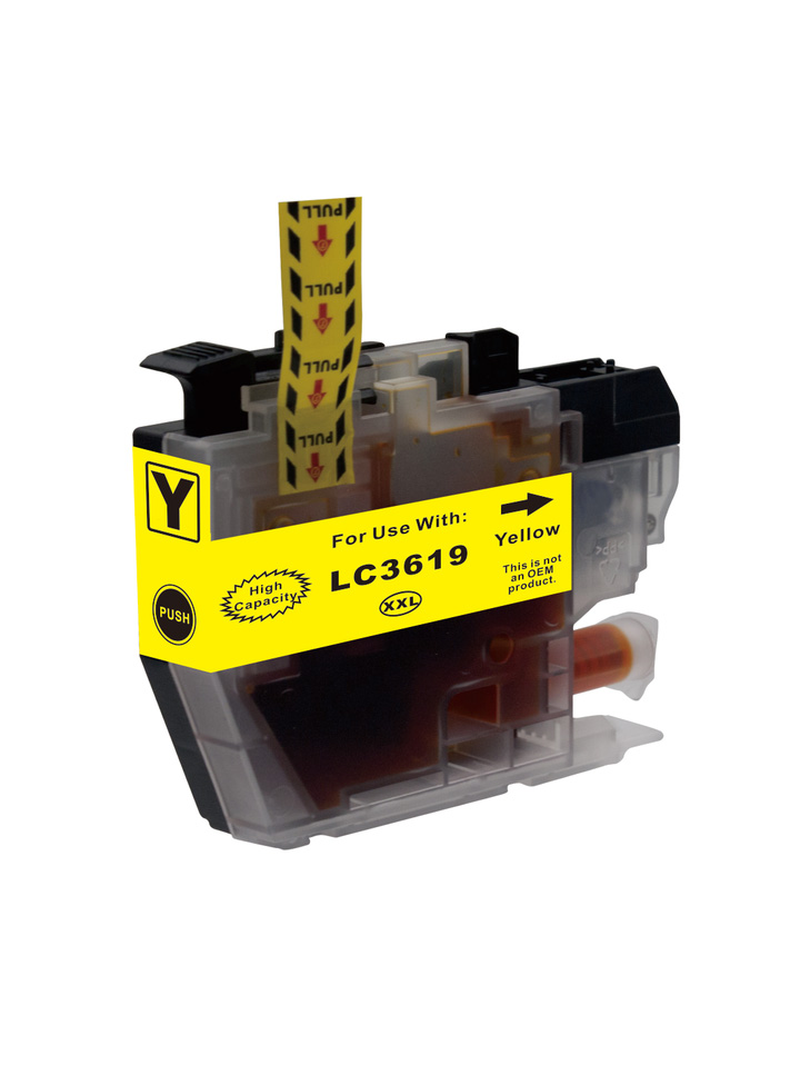 Ink Cartridge Yellow compatible for Brother LC-3619 XLY, 1.500 pages