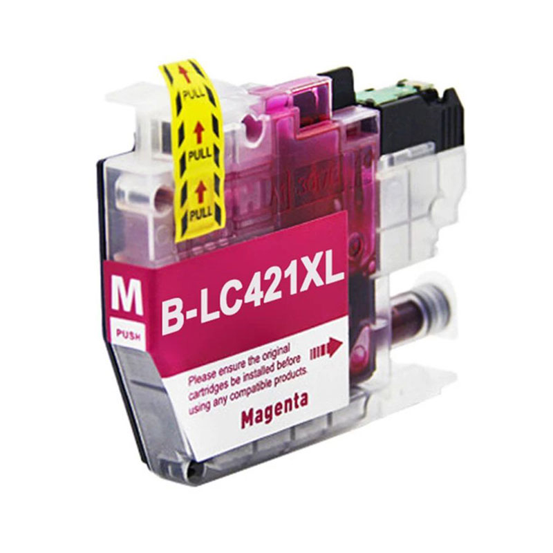 Cartuccia di inchiostro Magenta compatibile per Brother LC-421XLM, 500 pagine