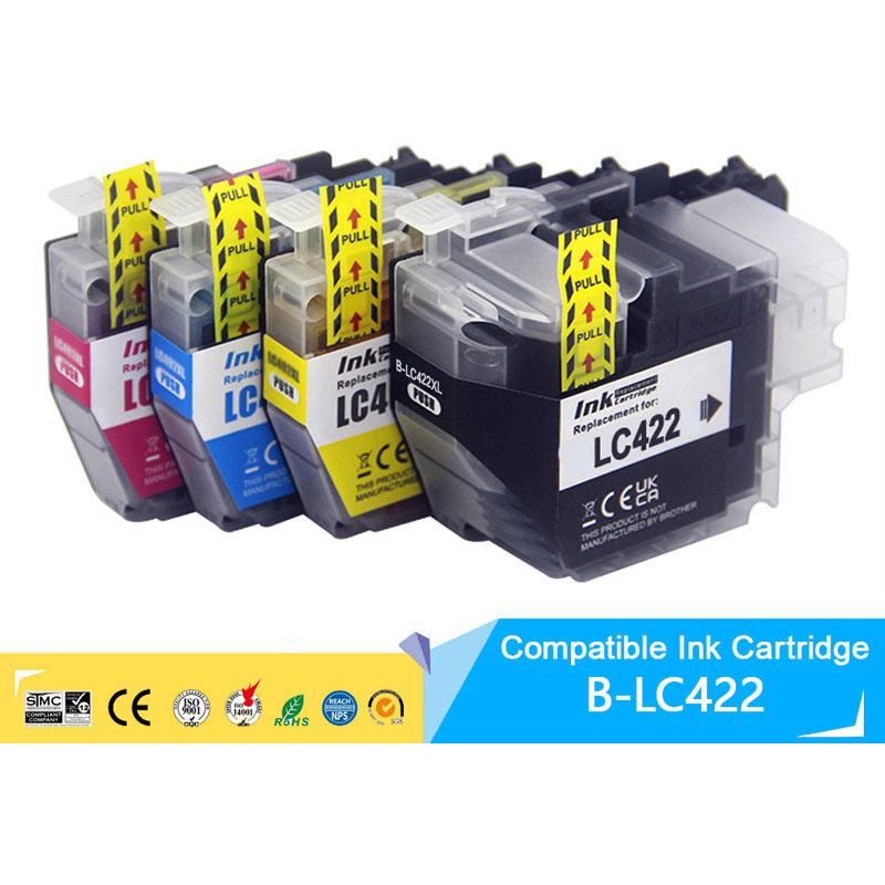 Ink Cartridge Set-4 compatible for Brother LC-422VAL C/M/Y/BK