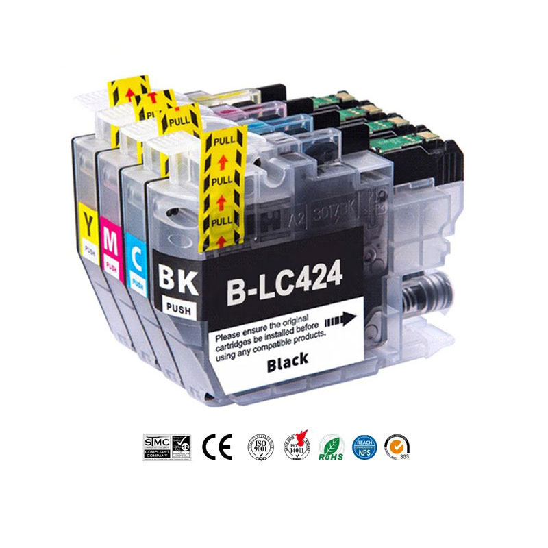 Ink Cartridge Set-4 compatible for Brother LC-424 C/M/Y/BK