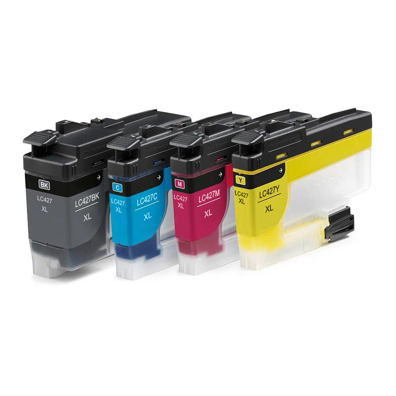 Ink Cartridge Set-4 compatible for Brother LC-427XLVAL C/M/Y/BK