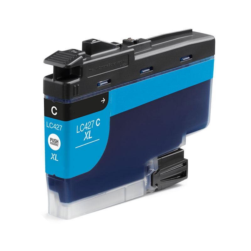 Ink Cartridge Cyan compatible for Brother LC-427XLC, 5.000 pages