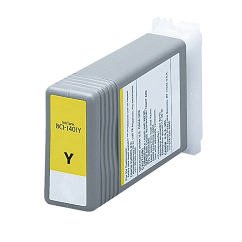 Cartuccia di inchiostro Giallo compatibile per Canon BCI-1401 Y / 7571A001, 130 ml