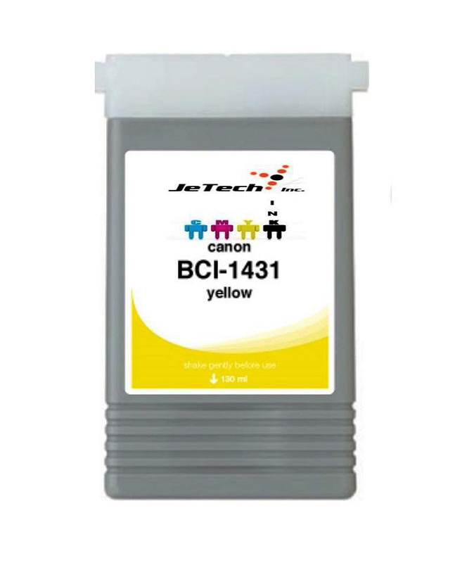 Ink Cartridge Yellow compatible for Canon BCI-1431Y / 8972A001, 130 ml