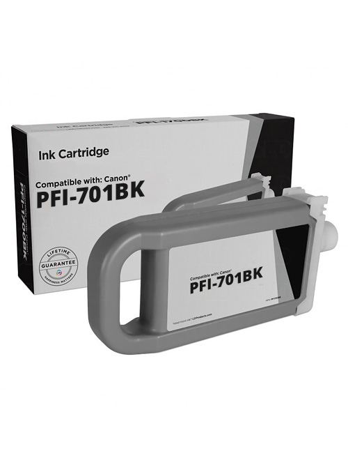 Μελανοδοχείο Μαύρο Συμβατό για Canon PFI-701BK / 0900B001, 700 ml