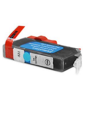 Ink Cartridge Cyan compatible with chip for Canon CLI-521C, 8,4 ml
