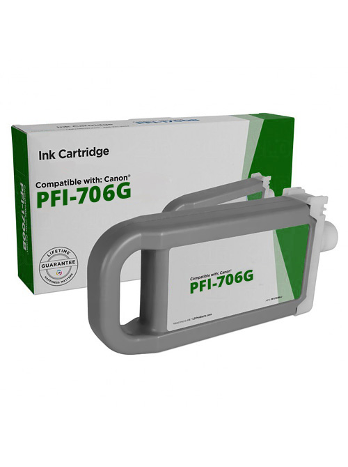 Ink Cartridge Green compatible for Canon PFI-706G / 6688B001, 700 ml