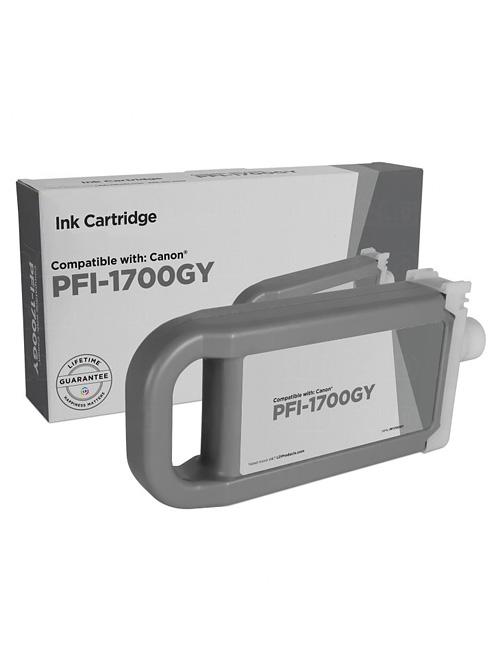 Tintenpatrone Grau kompatibel für Canon 0781C001 / PFI-1700GY, 700ml