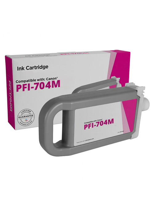 Cartuccia di inchiostro Magenta compatibile per Canon PFI-704M / 3863B005, 700 ml