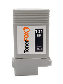Cartuccia di inchiostro Nero compatibile per Canon PFI-101 BK / 0883B001, 130 ml