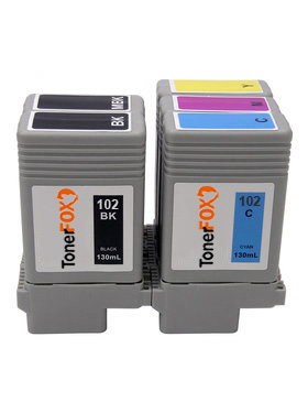 Cartucce di inchiostro SET-5 colori compatibile per Canon PFI-102C/M/Y/BK/MBK Multipack