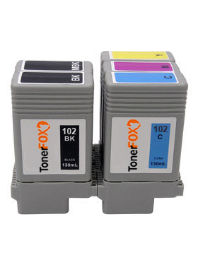 Μελανοδοχεία ΣΕΤ-5 χρώματα Συμβατά Inkjet Cartridge Canon PFI-102C/M/Y/BK/MBK Multipack