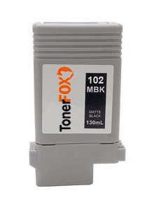 Ink Cartridge Matte Black compatible for Canon PFI-102MBK, 0894B001, 130 ml