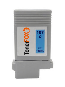 Tintenpatrone Cyan kompatibel für Canon PFI-107C, 6706B001, 130 ml