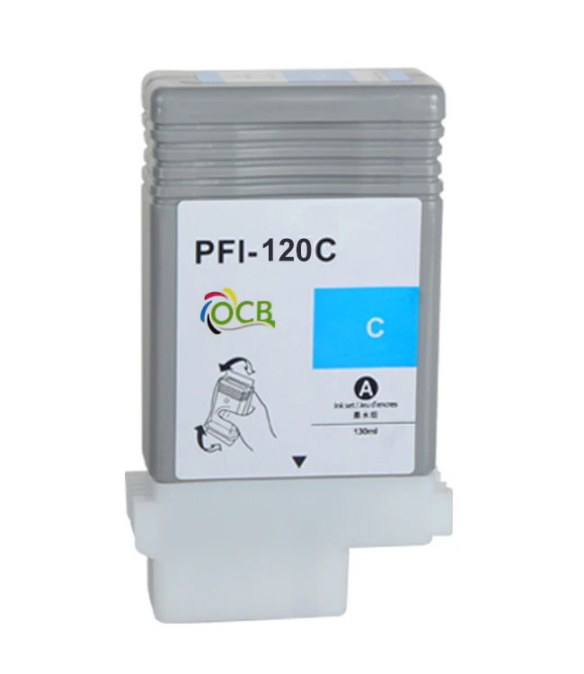 Tintenpatrone Cyan kompatibel für Canon PFI-120C, 2886C001, 130 ml