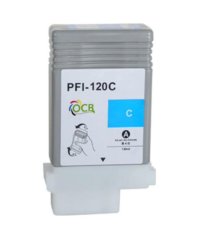 Ink Cartridge Cyan compatible for Canon PFI-120C, 2886C001, 130 ml