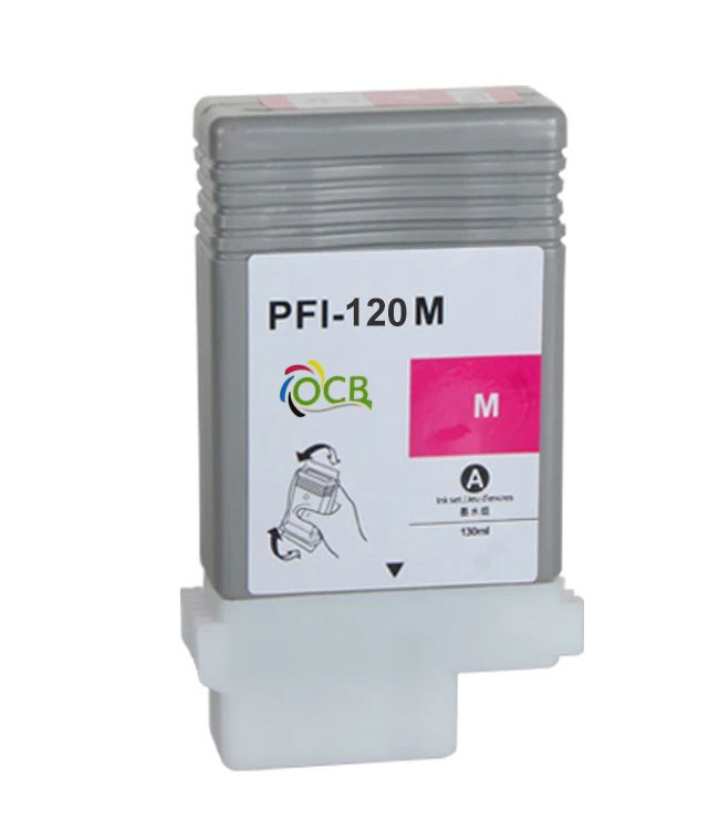 Cartuccia di inchiostro Magenta compatibile per Canon PFI-120M, 2887C001, 130 ml