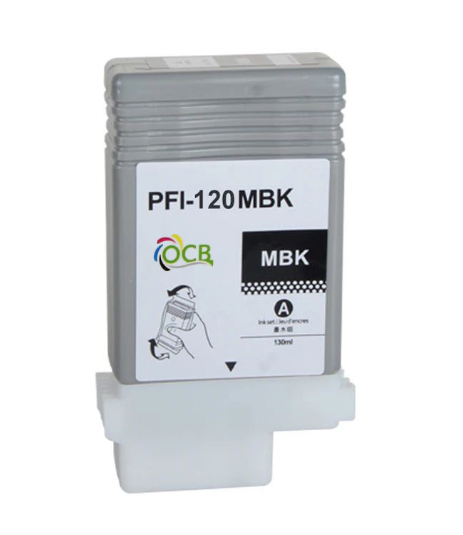 Ink Cartridge Matte Black compatible for Canon PFI-120MBK, 2884C001, 130 ml