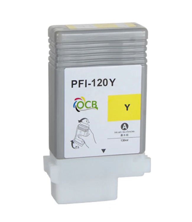 Ink Cartridge Yellow compatible for Canon PFI-120Y, 2888C001, 130 ml