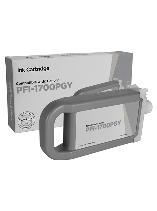 Ink Cartridge Photo Gray compatible for Canon 0782C001 / PFI-1700PGY, 700ml