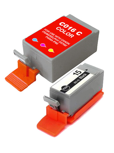 Tintenpatronen kompatibel Set-2 für Canon BCI-15BK+BCI-16C