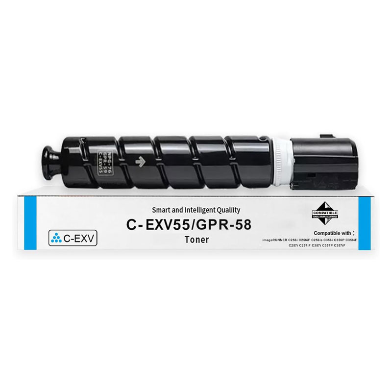 Toner Cyan Compatible for Canon IR-C256, IR-C257, IR-C356, IR-C357 / C-EXV55C 18.000 pages
