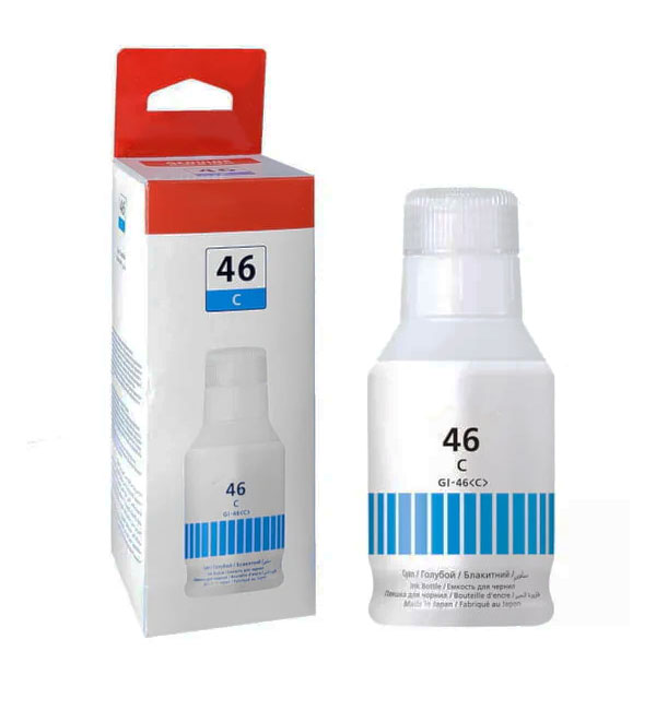 Φιάλη Μελάνι Γαλάζιο Συμβατή με Canon GI-46C / 4427C001, 140 ml