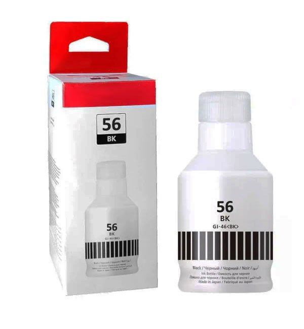 Φιάλη Μελάνι Μαύρο Συμβατή με Canon GI-56BK / 4412C001, 170 ml
