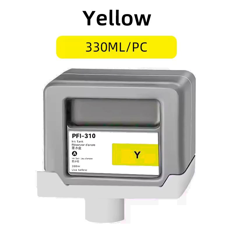 Μελανοδοχείο Κίτρινο Συμβατό για Canon PFI-310 Y / 2362C001, 330 ml